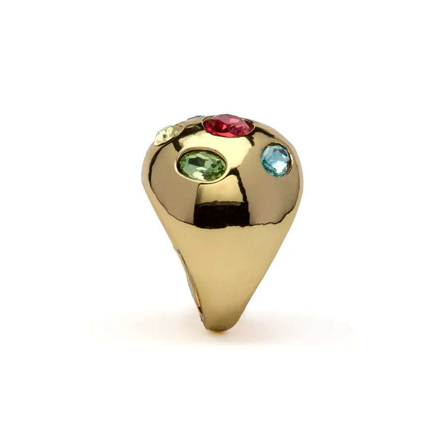 Anillo acabado en oro amarillo de 18k - Sirju