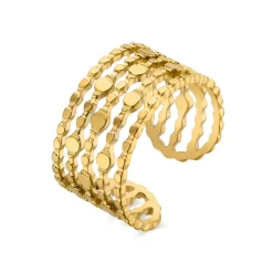 Anillo acabado en oro amarillo 18K - Zaie
