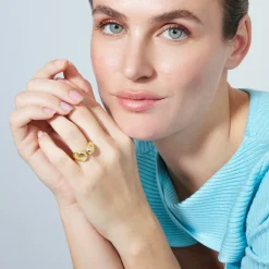 Anillo acabado en oro amarillo de 18k - Bubty