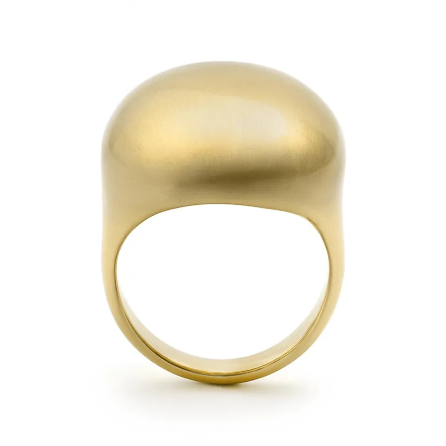 Anillo acabado en oro amarillo de 18k - Hissfu