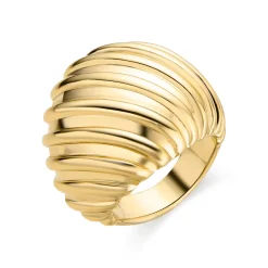 Anillo acabado en oro amarillo 18K - Kaizal