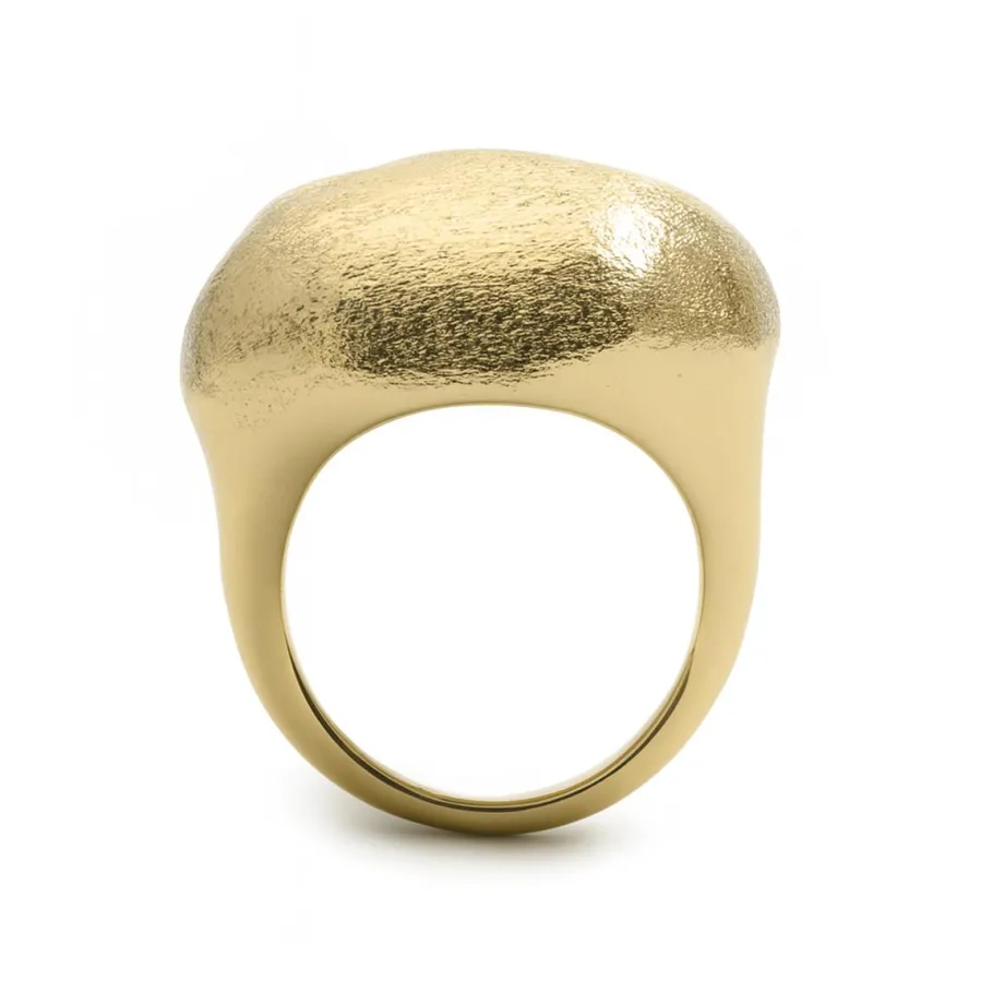 Anillo acabado en oro amarillo de 18k - Pukba