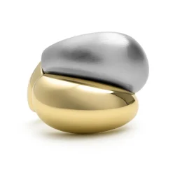 Anillo acabado en oro amarillo de 18k - Oga