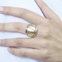 Anillo acabado en oro amarillo de 18k - Ocheck