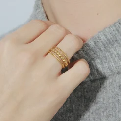 Anillo acabado en rodio - Faini