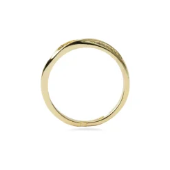 Anillo de Circonita Brillante acabado en oro amarillo de 18k - Frebal