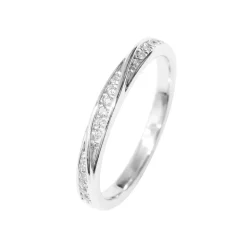 Anillo de Circonita Brillante Acabado En Plata - Frebal