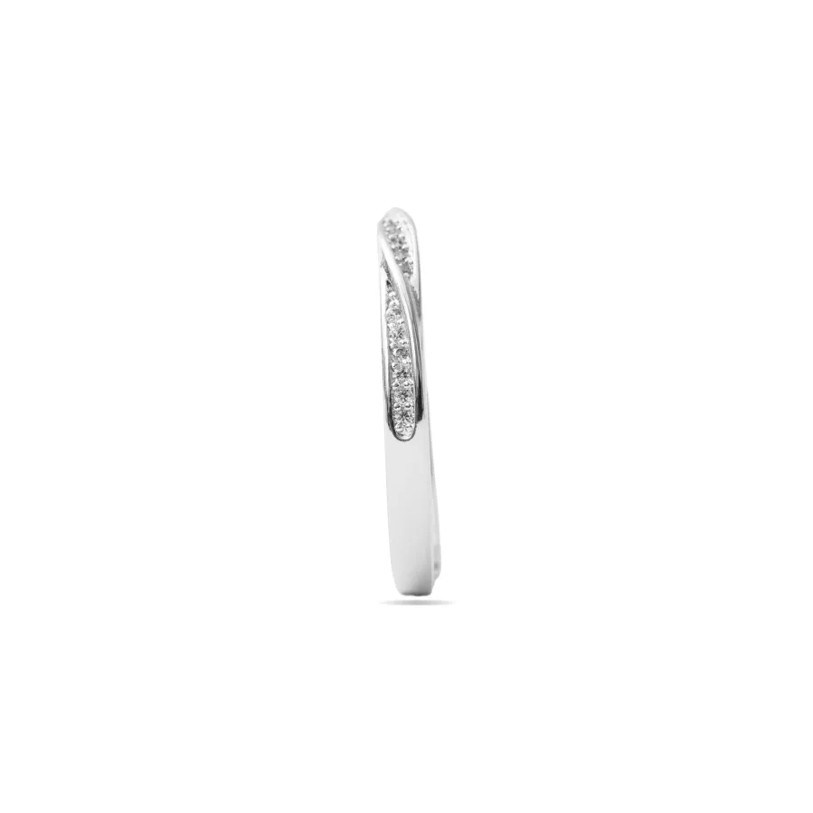 Anillo de Circonita Brillante Acabado En Plata - Frebal