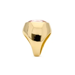 Anillo de Circonita Marrón acabado en oro amarillo 18k - Ashan