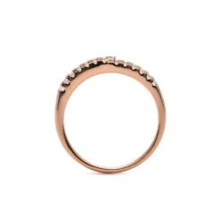Anillo de Circonita Zafiro acabado en oro amarillo de 18k - Guine