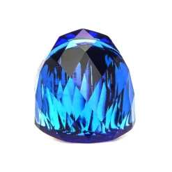 Anillo de Cuarzo Hidrotermal Lapislazuli acabado en oro amarillo 18K - Konsil