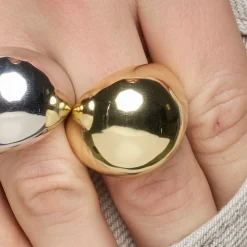 Anillo de Plata de Ley 925 acabado oro amarillo de 18k - Likol