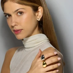 Anillo de Plata de Ley 925 acabado oro amarillo de 18k - Likol
