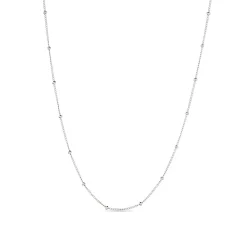 Cadena de 42cm de Plata de Ley 925 acabado en rodio - Amdi