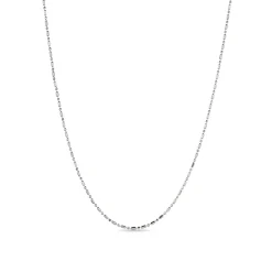 Cadena de 42cm de Plata de Ley 925 acabado en rodio - Sumga