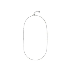 Cadena de 42cm de Plata de Ley 925 acabado en rodio - Sumga