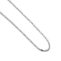 Cadena de 42cm de Plata de Ley 925 acabado en rodio - Sumga