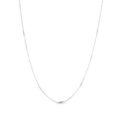 Cadena de 42cm Plata de Ley 925 acabado en rodio - Tartes