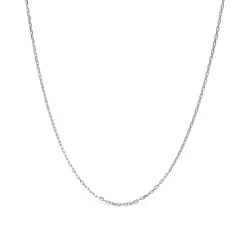 Cadena forzada de 40cm de Plata de Ley 925 acabado rodio - Luxenter