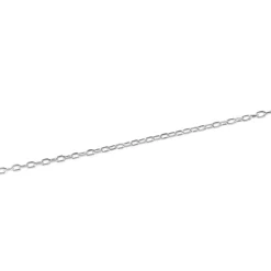 Cadena forzada de 40cm de Plata de Ley 925 acabado rodio - Luxenter