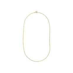 Cadena forzada de 40cm de Plata de Ley 925 acabado oro amarillo 18k - Luxenter