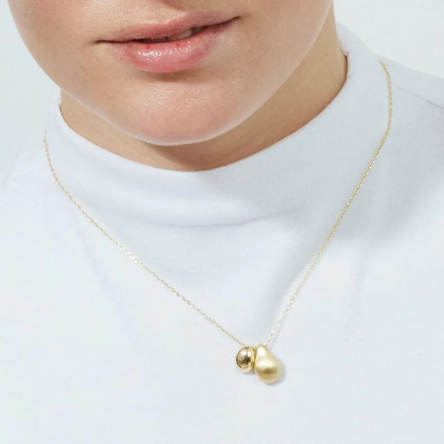 Collar acabado en oro amarillo de 18k - Saumet