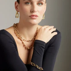 Collar acabado en oro amarillo 18K - Oplie