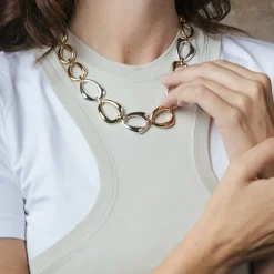 Collar acabado en oro amarillo de 18k - Hous