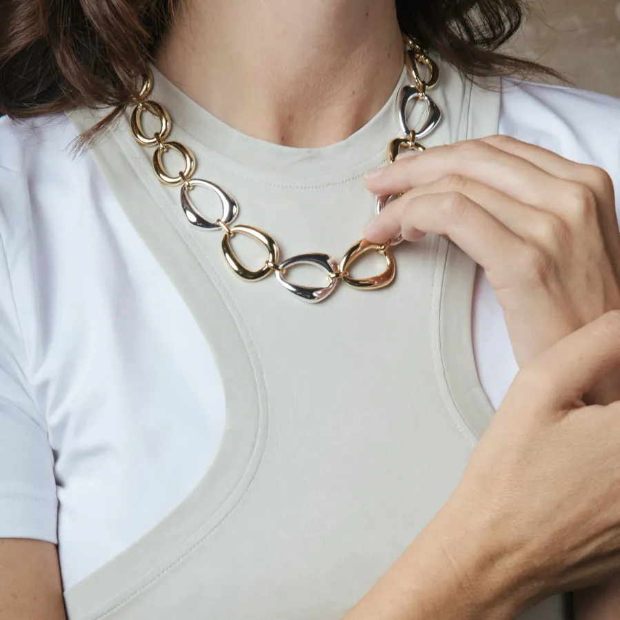 Collar acabado en oro amarillo de 18k - Hous