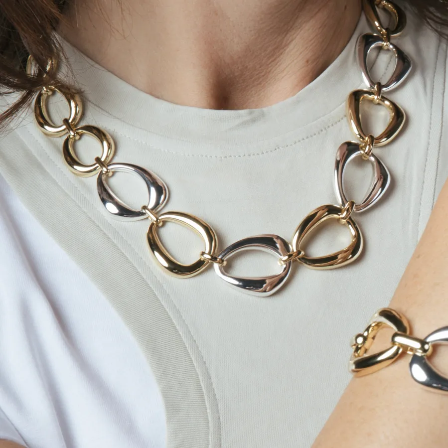 Collar acabado en oro amarillo de 18k - Hous