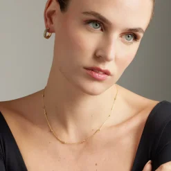 Collar acabado en oro amarillo 18K - Liydat