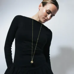 Collar acabado en oro amarillo de 18k - Yebah