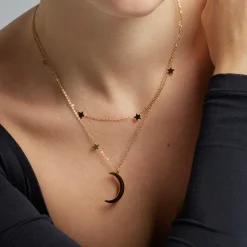 Collar acabado en oro amarillo 18K - Monil