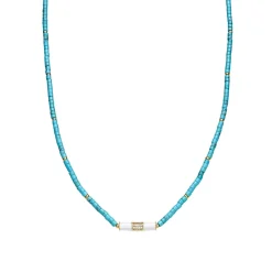 Collar acabado oro amarillo de 18k y Onix - Asmi