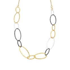 Collar acabado oro amarillo de 18k - Lingi