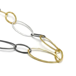 Collar acabado oro amarillo de 18k - Lingi