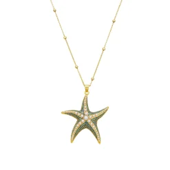 Collar acabado oro amarillo de 18k y Perla Blanca - Ruko