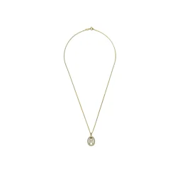 Collar acabado oro amarillo de 18k y Circonita Brillante - Dim