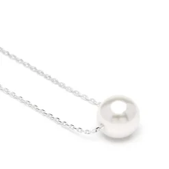 Collar con - acabado plata - Lutoe