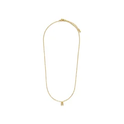 Collar con Circonita Brillante acabado oro 18k - Alphabet