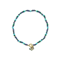Collar con Lapislazuli Natural acabado oro 18k - Arru