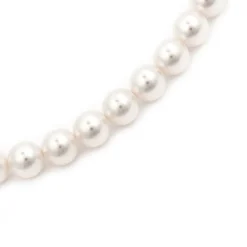 Collar con Perla Blanca acabado oro 18k - Jamel