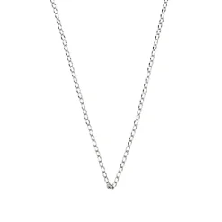 Collar de 50 cm acabado en rodio - Zalo