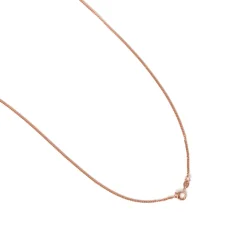Collar de Circonita Aguamarina acabado en oro rosa de 18k - Huape