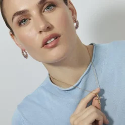 Collar de Circonita Amatista acabado en oro rosa de 18k - Dawon