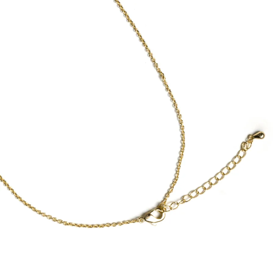 Collar de Circonita Brillante acabado en oro amarillo de 18k - Lepua