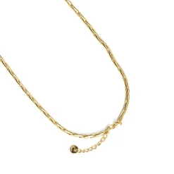 Collar de Circonita Brillante acabado en oro amarillo de 18k - Cymui