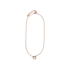 Collar de Circonita Brillante acabado en oro rosa de 18k - Sarok