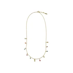 Collar de Circonita Multicolor acabado en oro amarillo de 18k - Ayisha