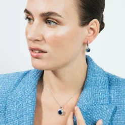 Collar de Circonita Tanzanita acabado en rodio - Kada